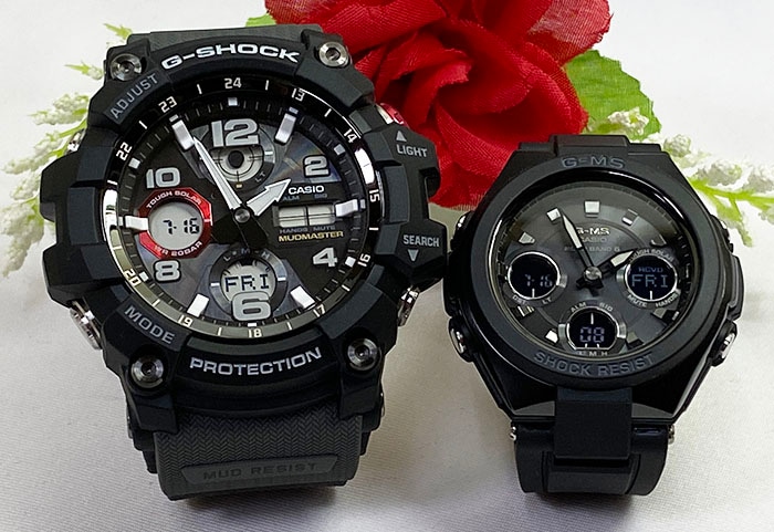 恋人たちのGショックペア G-SHOCK BABY-G ペアウォッチ カシオ 2本セット 電波ソーラー GWG-100-1A8JF MSG-W100G-1AJF 45,540円