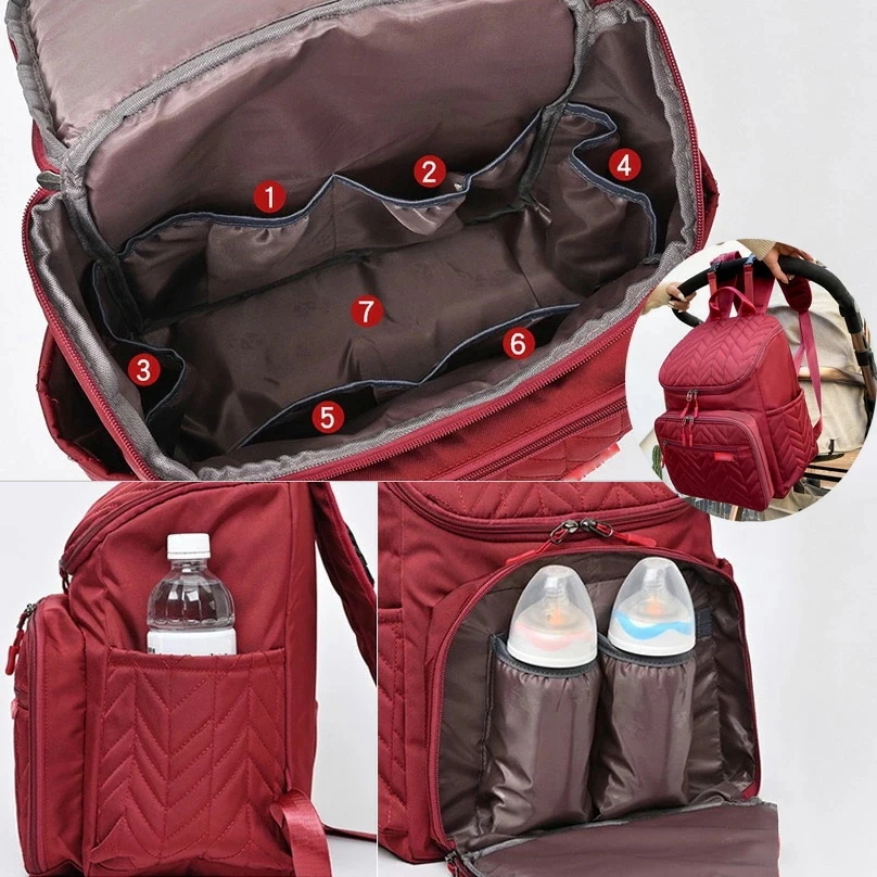 人気SALE マザーズバッグ ママ リュック バッグ レディースバッグ 手提げ 撥水 大容量 軽量 出産 入院 祝い マザーズリュック バックパック 多機能 保温ポーチ付 オムツ替え用シート付 ファッ