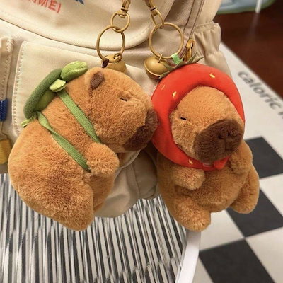 韓国　カピバラ　牡蠣　キーホルダー　キーリング　マスコット　ぬいぐるみ　ゴヌク 韓国 カピバラ 牡蠣 キーホルダー キーリング マスコット