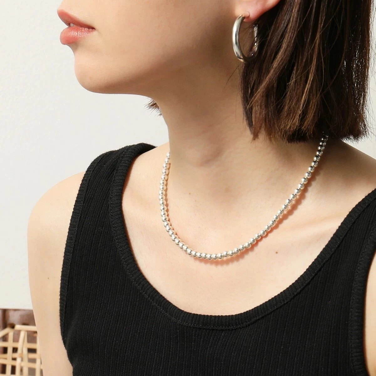 HARPO ハルポ Boule Necklace 16/5 40.5cm/16inch/5mm NAVAJO PEARL ボール ネックレス アクセサリー ナバホパール シルバー レディース