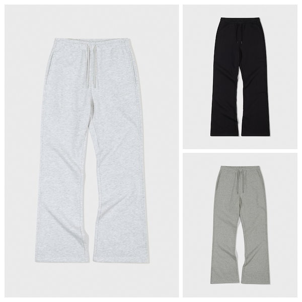 【LOW CLASSIC】 Lc FLEECE-LINED BOOT-CUT SWEATPANTS /追跡付 Qoo10] LOW CLASSIC 【LOW CLASSIC】 Lc FLE