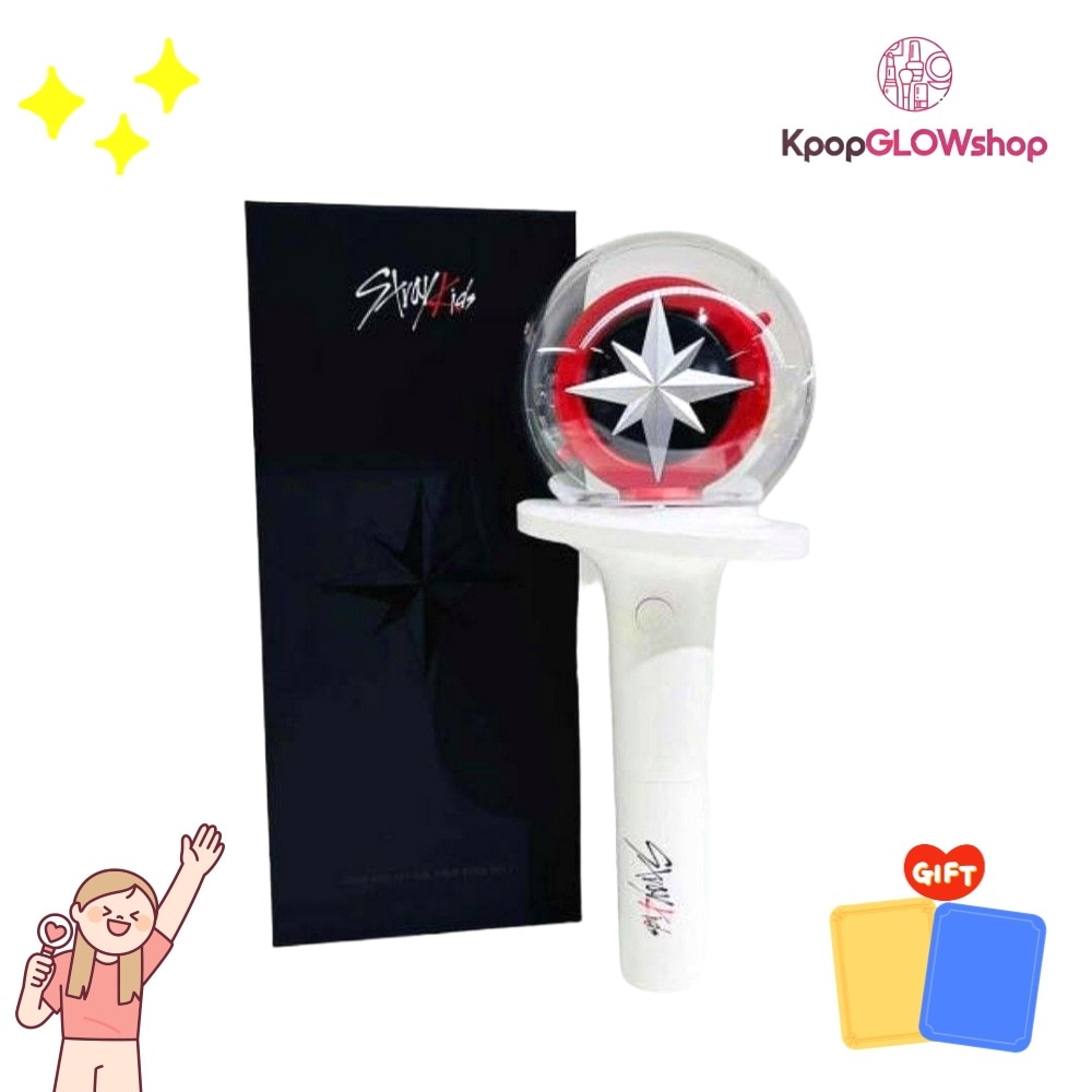 [公式 ] straykids OFFICIAL LIGHT STICK Ver. 2 ペンライト 公式 グッズ / 韓国正規品 (+ 非公式 トレカ ランダム 贈呈)
