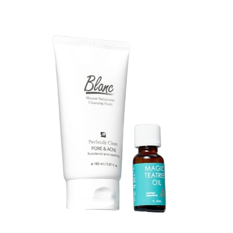 ブランマジックトラブル洗顔150ml+マジックティーツリーオイル 20ml 5倍高濃縮ティーツリー成分 1set