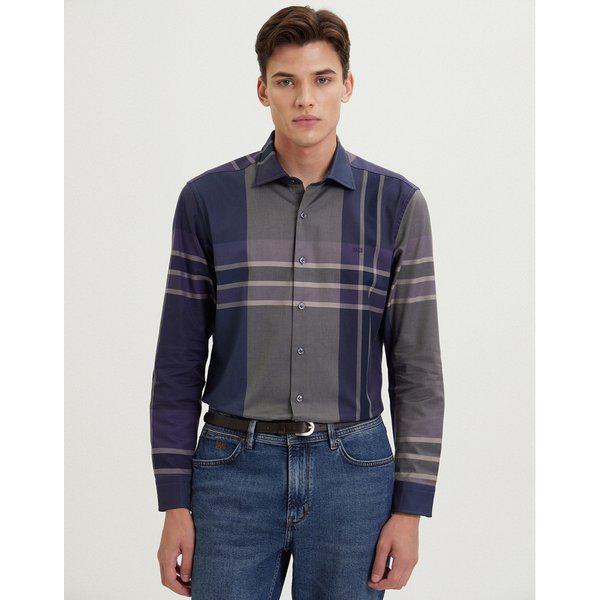 [24FW] コンパクトコットン100% ビッグチェックシャツ DMSH4CC02V2