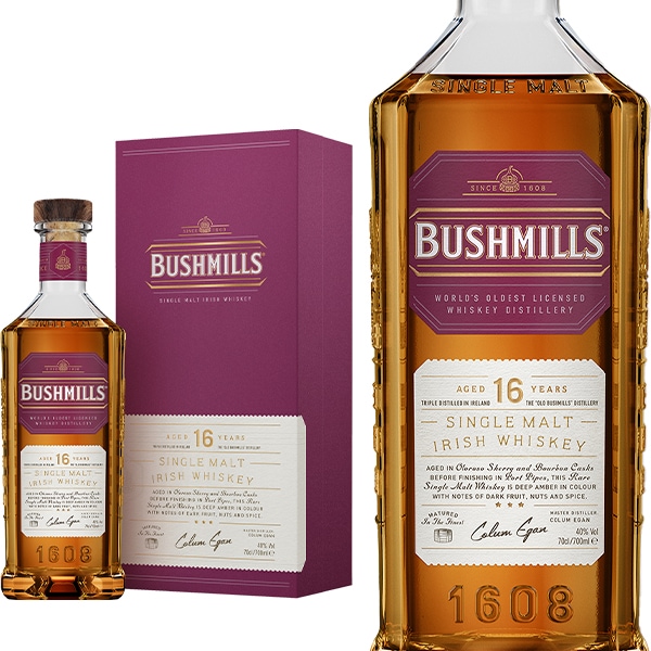 【箱入】【正規品】ブッシュミルズ シングルモルト 16年 アイリッシュ ウイスキー 700ml 40％ ウィスキー ハードリカー
