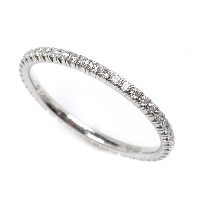 CARTIER カルティエ K18WG ホワイトゴールド エタンセル ドゥ カルティエ フルエタニティ リング・指輪 B4210449 ダイヤモンド 9号 49 1.2g レディース 中古 美品