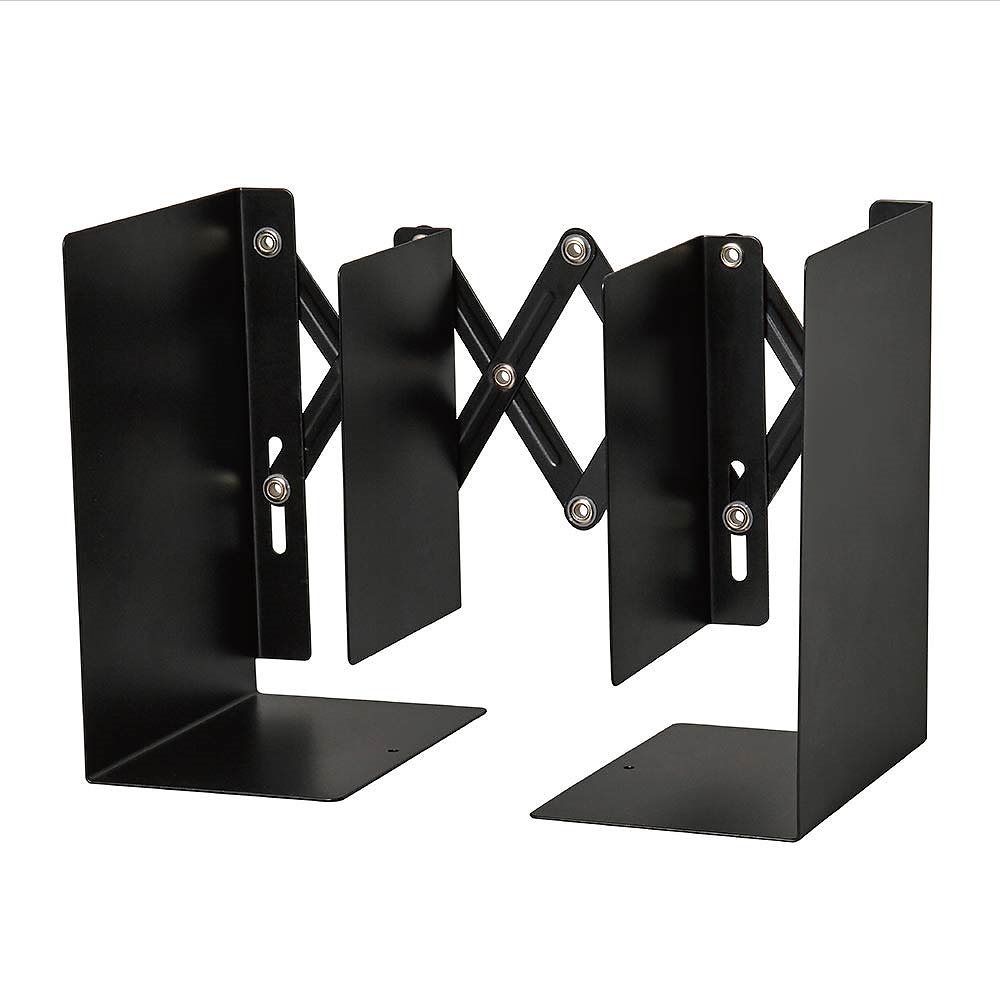 （まとめ買い）ブックエンド ブックスタンド ブラック ALB-55-K [x3]