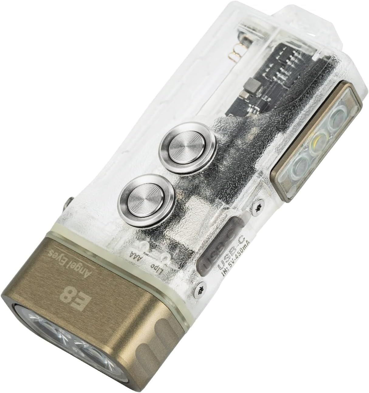 懐中電灯キーリング 700 ルーメン 充電式 AAA 懐中電灯白赤青のライトロックアウトモード防水家庭用および屋外用