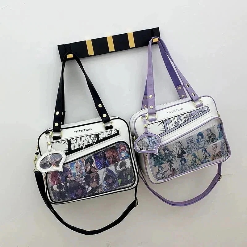 【急速出荷!】2way痛バッグキショルダーバッグオリジナル痛バッグカジュアルショルダーバッグ量産型　地雷漫画学生肩提げだるい風今日は30パーセント