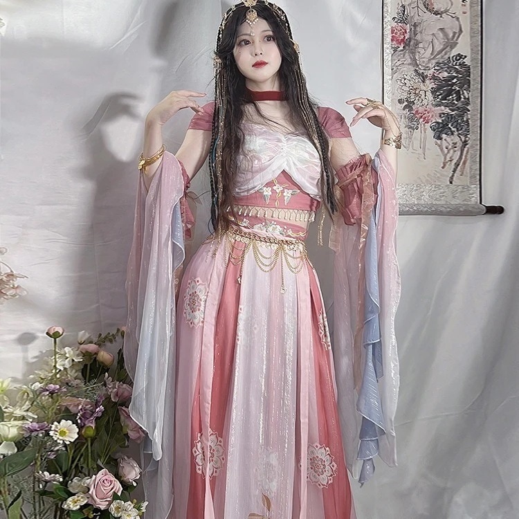 コスプレ 敦煌姫異域風情漢服女飛天西域神女スーツ