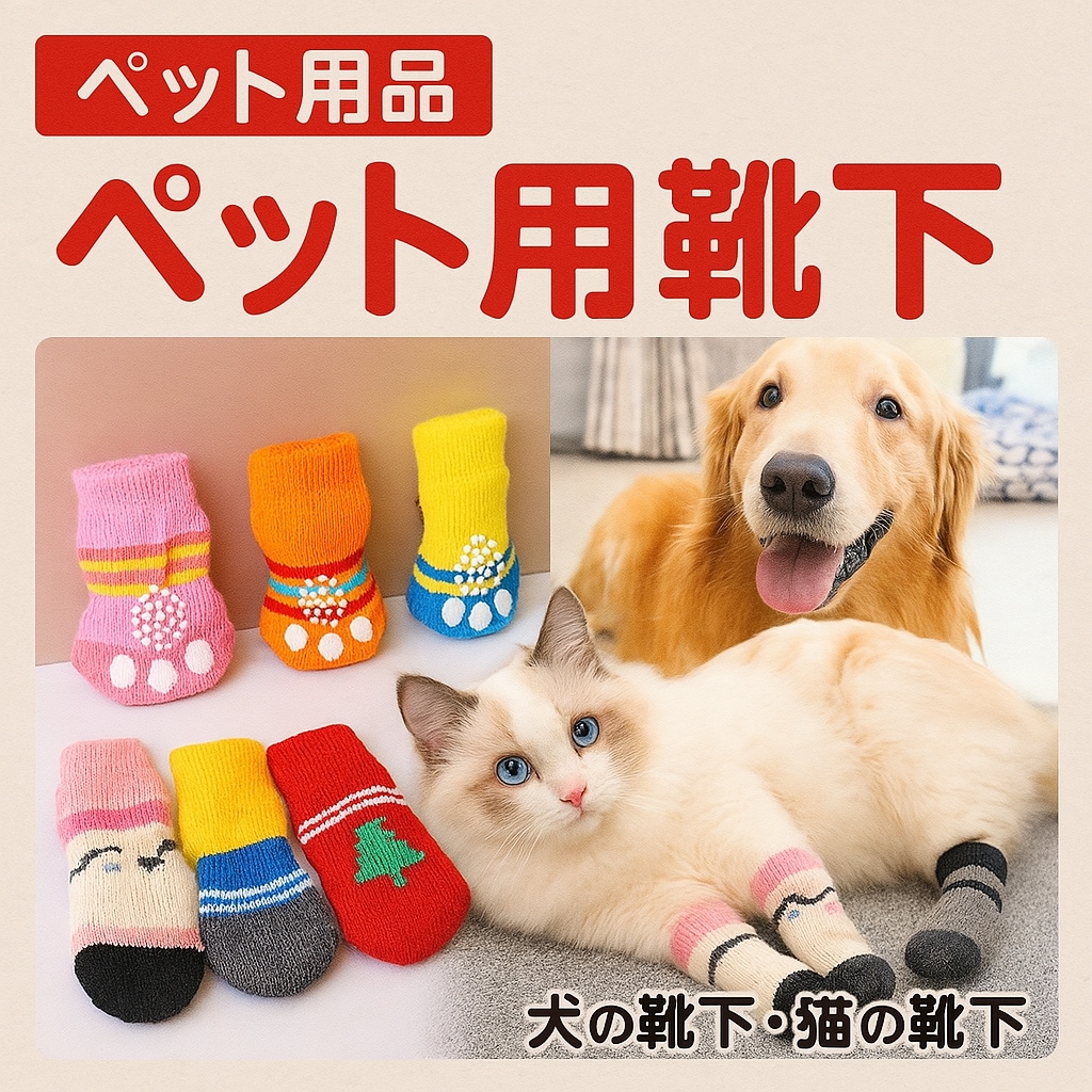 [3+1] 犬の靴下 猫の靴下 ドッグシューズ 靴下 保護シューズ 室内散歩兼用 履かせやすい ペット用靴 犬用シューズ 中型犬 大型犬 秋冬 防寒 通気 滑り止め 春秋 履かせやすい 裏起毛