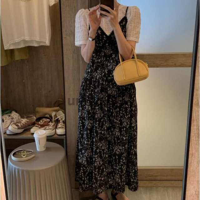 キャミワンピース 夏 レディース セットアップ ワンピース キャミワンピ サロペットスカート オールインワン Ｔシャツ 半袖