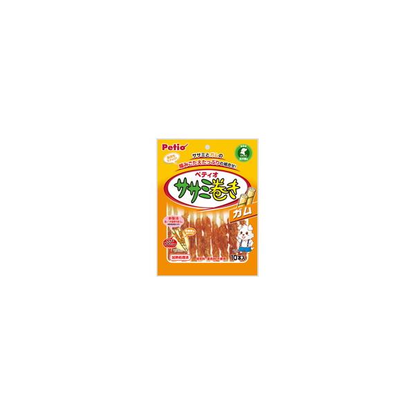 【1ケース】【お取り寄せ対象品】ペティオ ササミ巻き ガム 10本入 [ヤマヒサペットケア事業部 Petio(ペティオ)] *30個