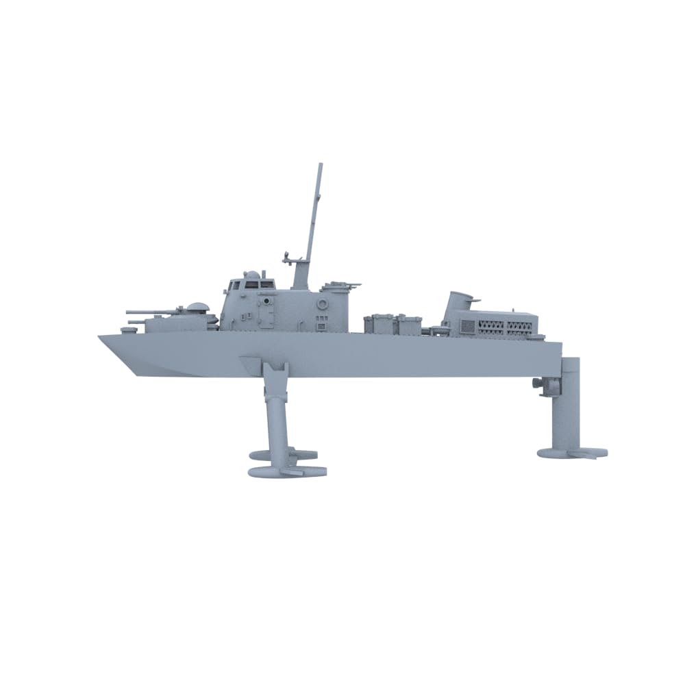 SSC72761-A 1/72 ミリタリーモデル USS フラッグスタッフ級水中翼ミサイル艇「フラッグスタッフ」(PGH-1) 喫水線断面船体