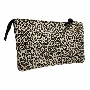DAICO Pisoraro（ピソラロ） ハラコ お財布ポシェットショルダー LEOPARD-WH PR238