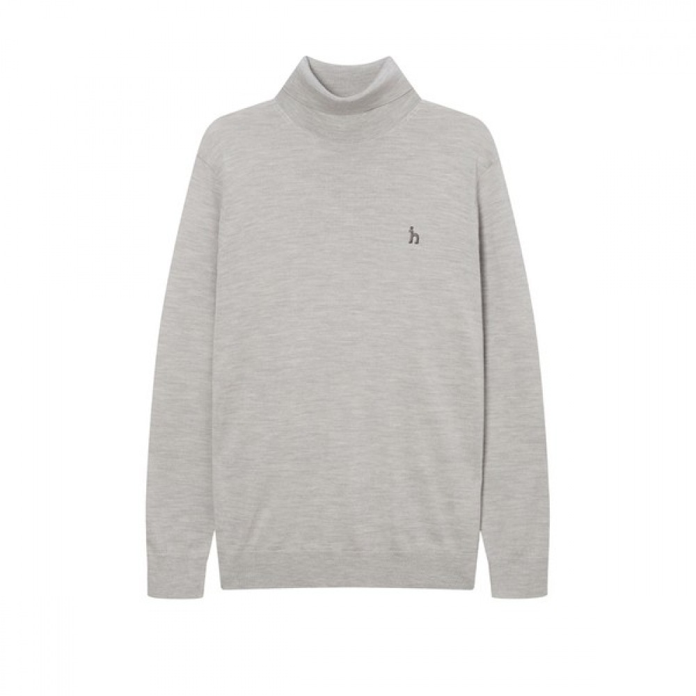 (ヘッジズ) 24FW グレーファインウールタートルニット HZSW4D434G1