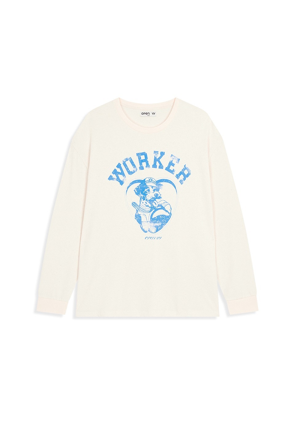 【OPEN Yy】 WORKER PET CLUB LONG SLEEVE : CREAM