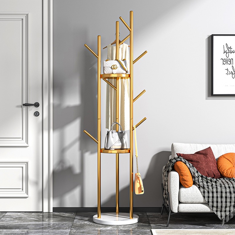 シンプルな洋服ハンガーライト高級コートラック床置き寝室家庭用洋服ハンガー収納ラックリビングルームシンプルモダンな洋服ハンガー 5,997円