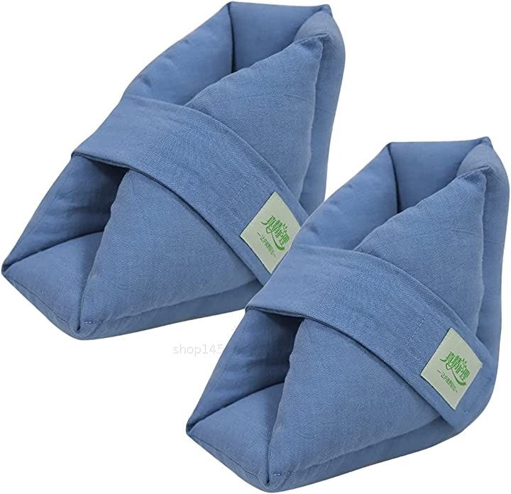 かかとあて 足 足首 クッション当て 面ファスナー 踵 保護 介護 看護 介助 青 L 2個( 青　L　2個)