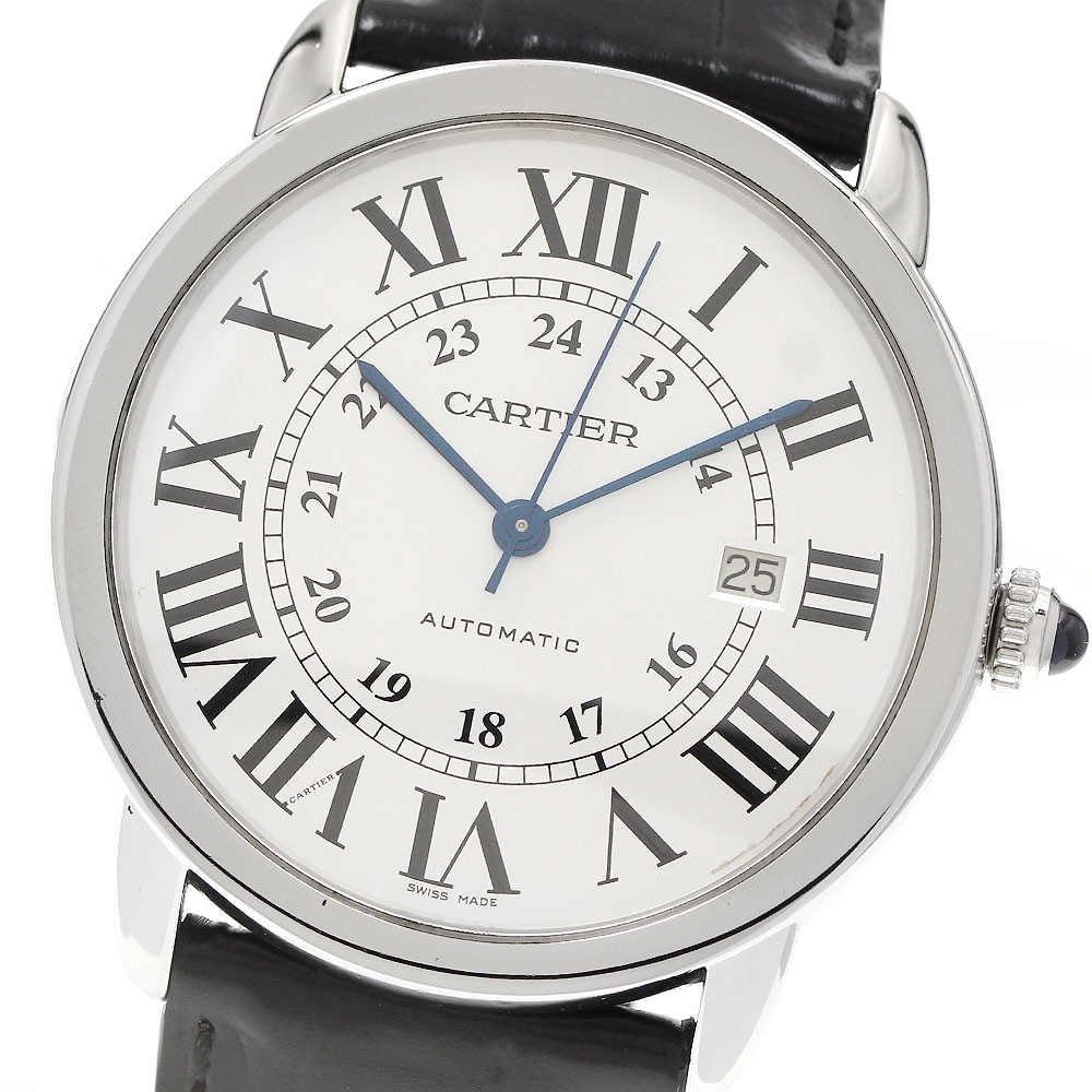 カルティエ CARTIER W6701010 ロンドソロ XL デイト 自動巻き メンズ _957013【中古】