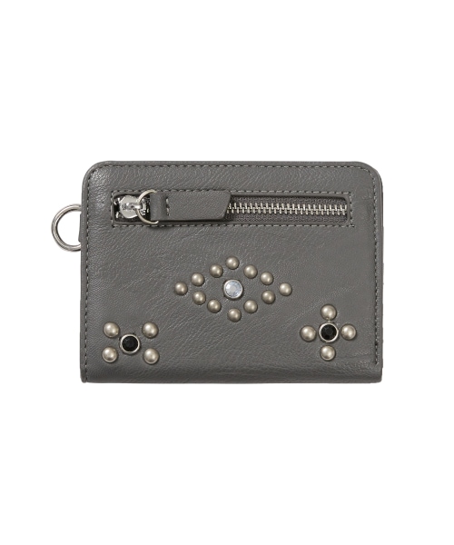【ILLIGO】 STUDDED CROSS WALLET CHARCOAL 財布 正規品