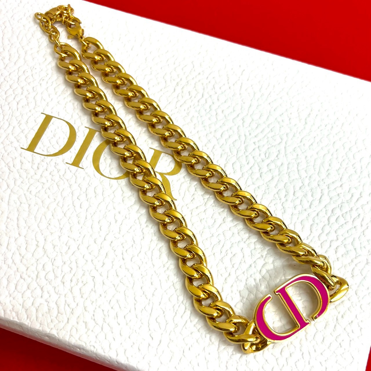 CD ロゴネックレス GP ゴールド 09185