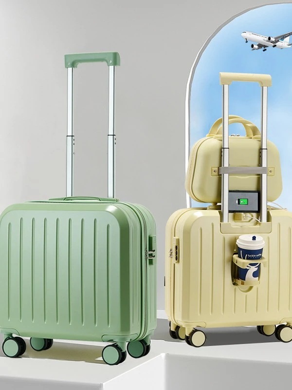 搭乗スーツケース女性インチ多機能小型子母箱ギフトスーツケース旅行暗号箱印刷