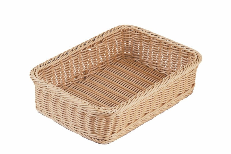 （まとめ買い）トーダイ PPラタン 角型バスケット 33型 アイボリーRE-315-IV [x3]