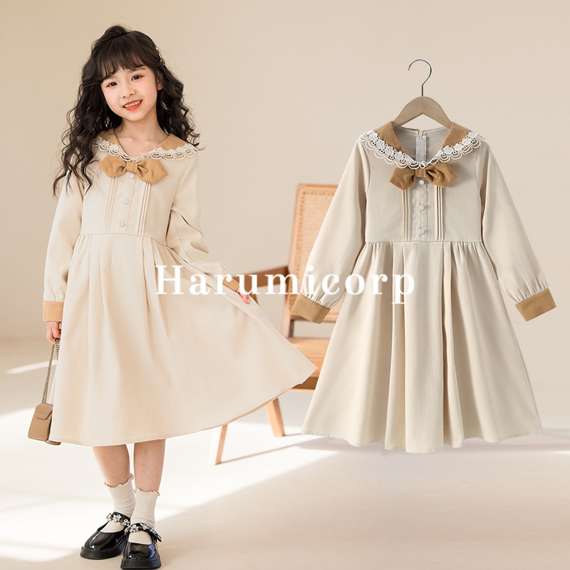 子ども服 ワンピース キッズ 子供服 女の子 長袖 ワンピース 秋冬 ベビー服 ガールズ おしゃれ 可愛い 子供ドレス 七五三 誕生日 結婚式 お姫様 姉妹 双子 韓国子供服 キッズワンピース 子ども