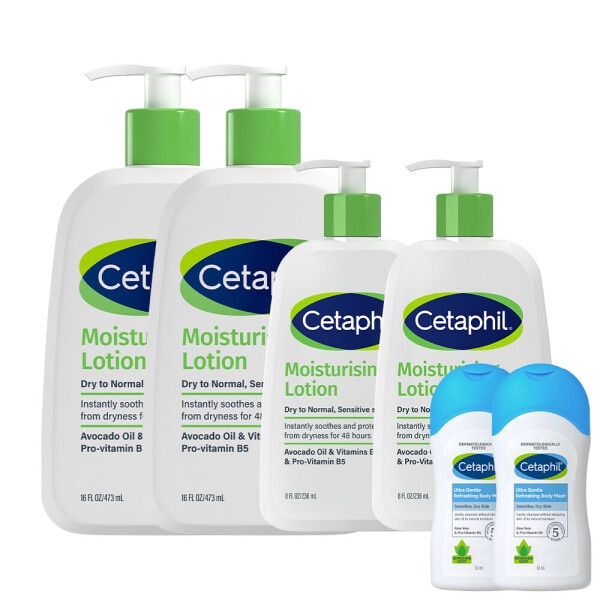 セタフィル 大容量ローション 473ml 2本＋携帯用ローション 236ml 2本＋ボディウォッシュ 50ml 2本プレゼント (贈呈品なくなり次第贈呈終了)