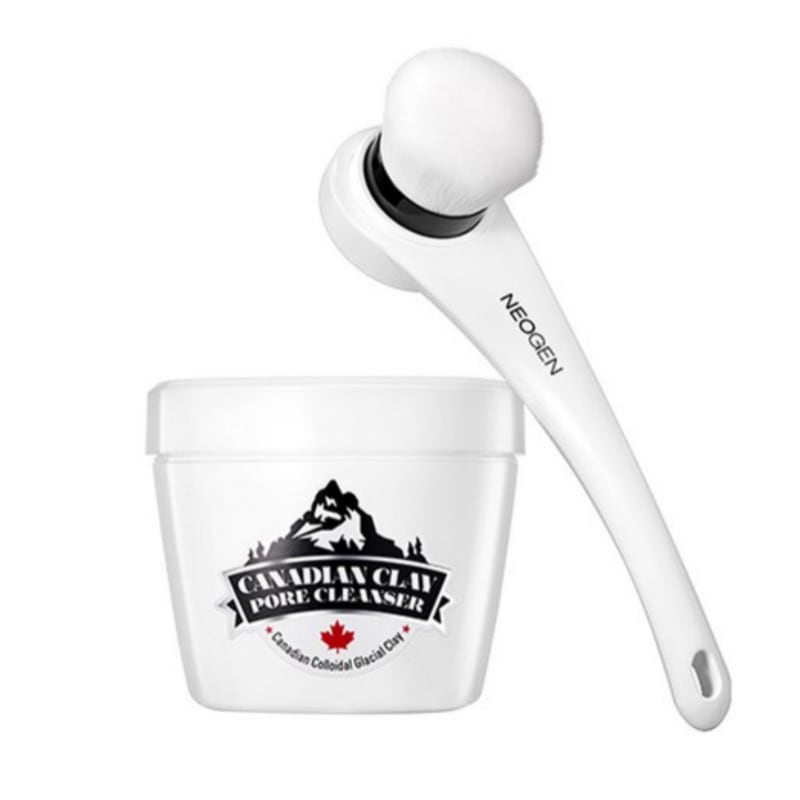 カナディアンクレイポアクレンザー 120g+ブラシ企画セット(メイクアップクレンジング+パック毛穴掃除の黒ずみ除去)