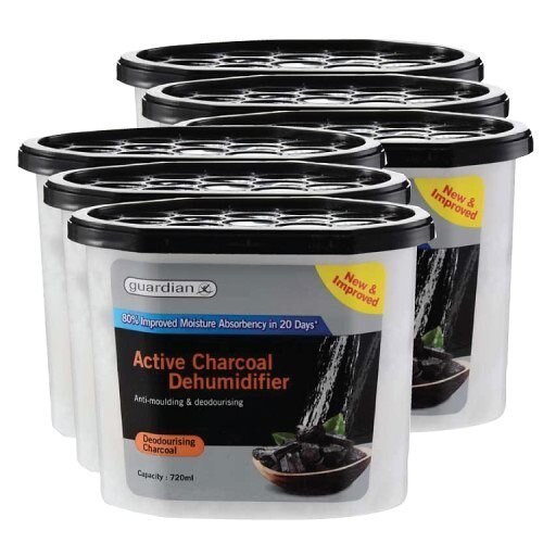 2x Guardian Dehumidifier Charcoal (Pack of 3) 720g