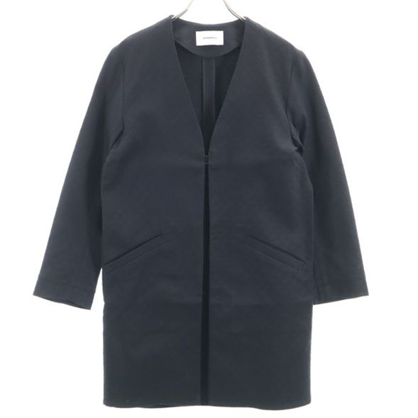 未使用 ジャガード コート S 黒 ドビー メンズ