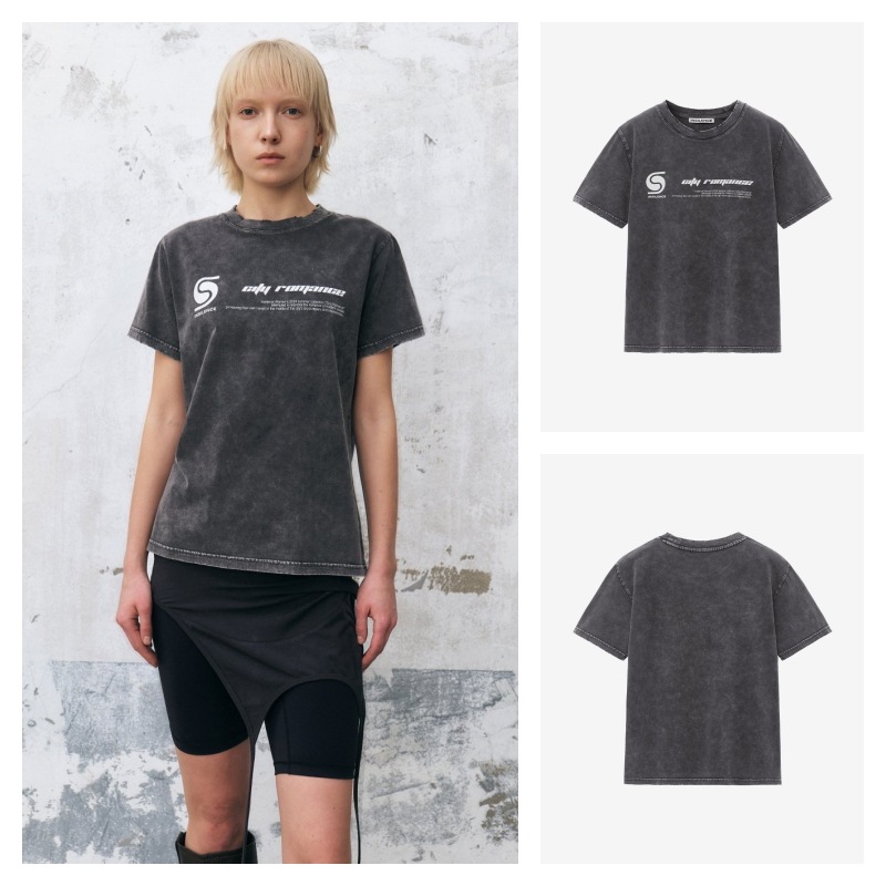 【INSILENCE】 SYMBOL LOGO T-SHIRT : CHARCOAL