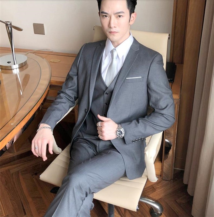 新品 職業 フォーマルウェア 男性 スリム ビジネス カジュアル スーツ コート セット