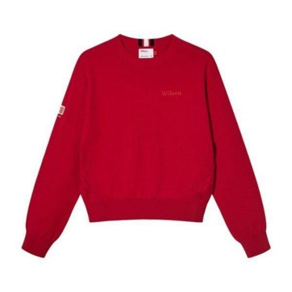 長袖Tシャツ VQA W241002GTL22-RED 女性 ラウンドネック 長袖セーター