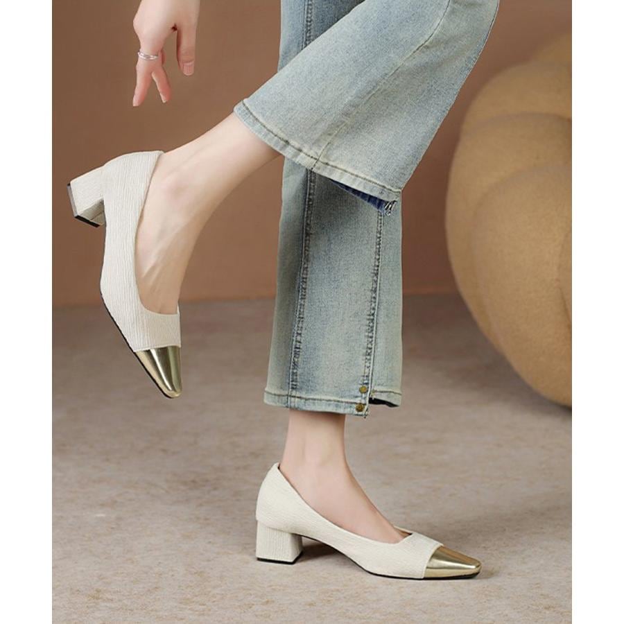 つま先切り替えパンプス配色ニットパンプスパンプスその他 パンプス