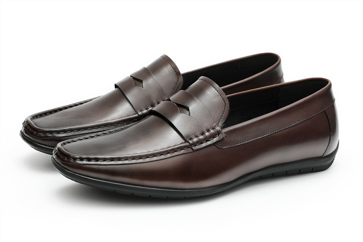 メンズ革靴 ビジネスシューズ ローファー Uチップ ウイングチップ 天然牛革 男性 運転靴 ドラ