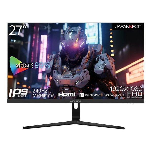 27型ゲーミングモニター JN-I27FR240-N