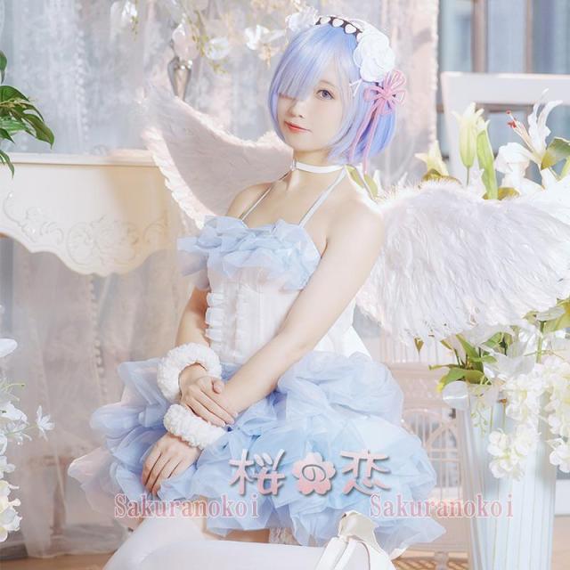 レム　ゼロから始める異世界生活　学園祭 文化祭 コスプレ衣装 靴 ブーツ ウィッグ 道具 コスチューム cosplay パーティー イベントuw1438