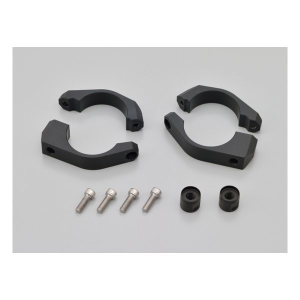 フォーククランプウインカーブラケット Φ43フロントフォーク用 ブラック Φ43 D19270