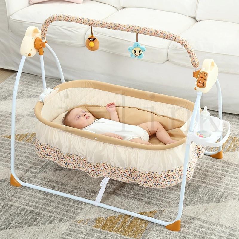 【短納期】ネムリラ オートスイング 電動ベイビーラック 電動ハイローラック 取り付け簡単 折り畳み式 ベビー眠り USB接続 音楽内蔵 タイム機能付き 贈り物 ギフト 16,962円
