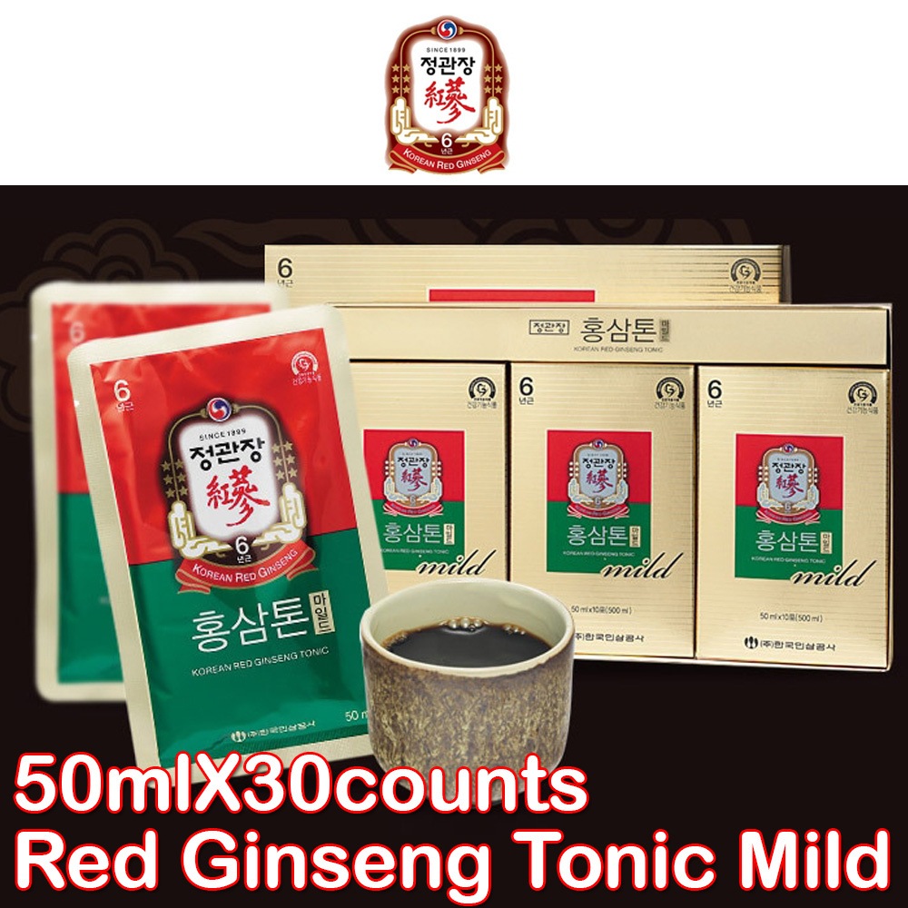 Sale Event[正官庄 CHEONG KWAN JANG] Cheong Kwan Jang Korean 6 Years Red Ginseng Tonic Mild 50mL x 30 Bags (1500mL) / Descendants of the sun / Made in Korea