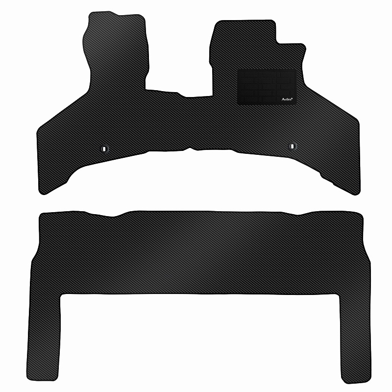 [防水マット]ダイハツ ハイゼットカーゴ S700V 2列目シート1体型 フロアマット [カーボン柄]