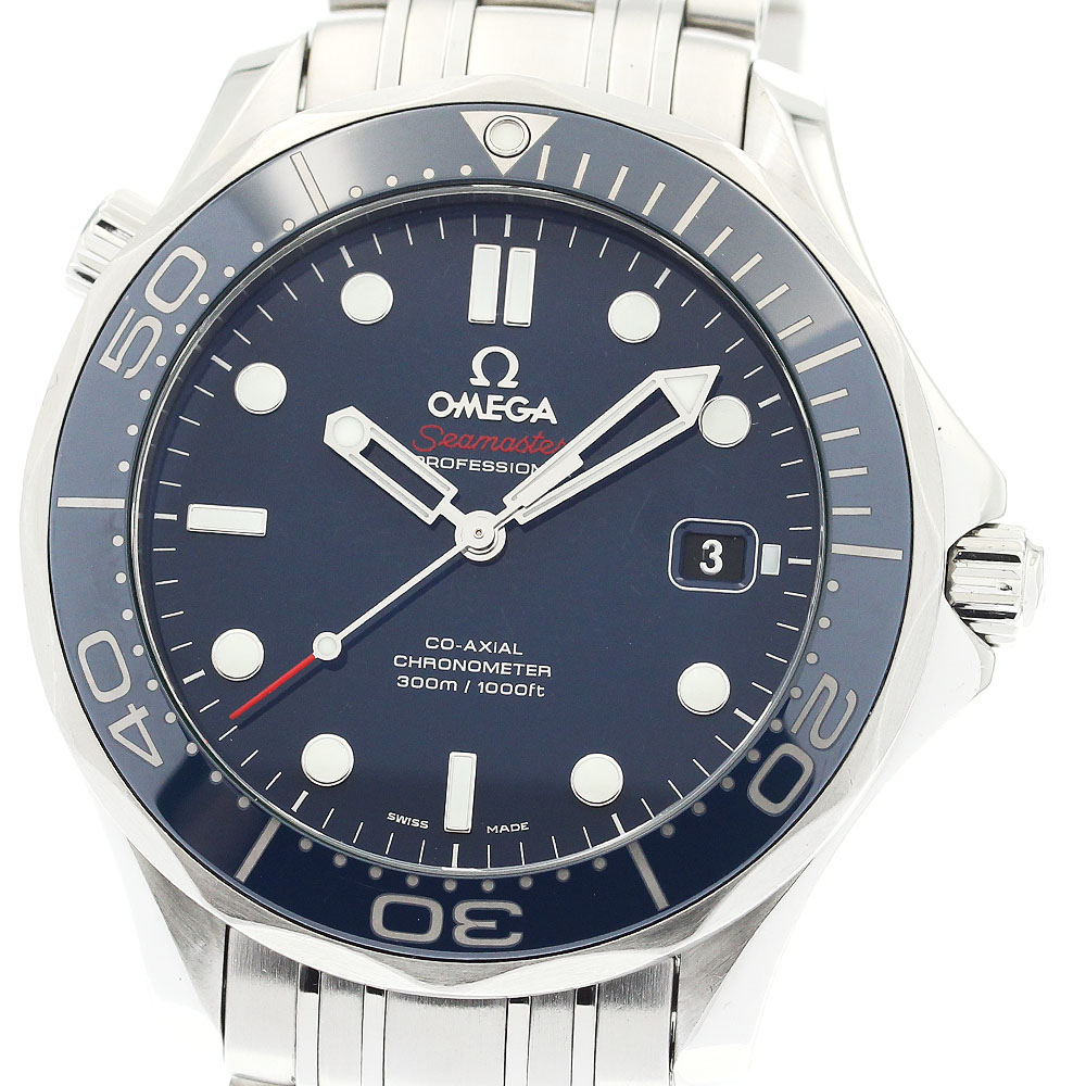 オメガ OMEGA 212.30.41.20.03.001 シーマスター300 デイト コーアクシャル 自動巻き メンズ 保証書付き_877624【中古】