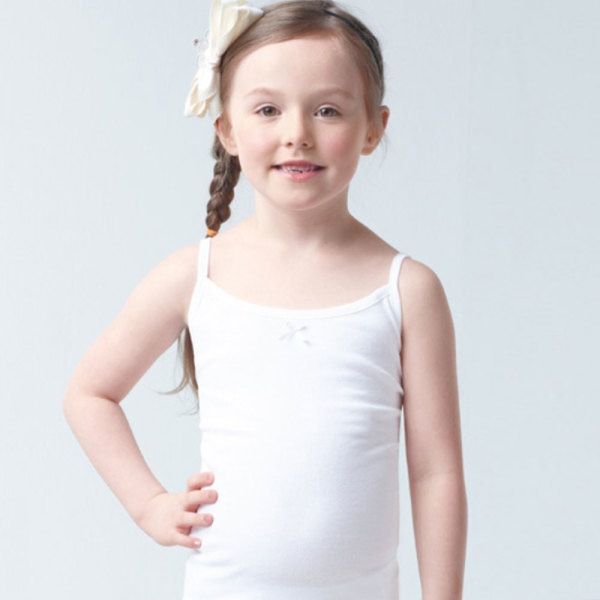 女の子/子供/純綿/紐袖なし/紐ランニング/5枚セット