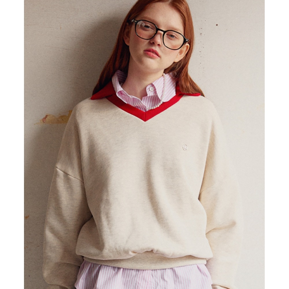 ロンロンVネックカラースウェッシング