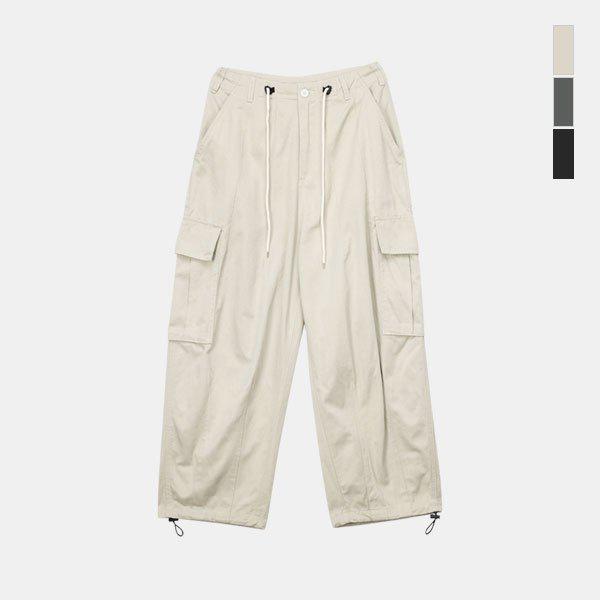 女性ウエストストリング調節カーゴパンツ ワイドパンツ SNNP031