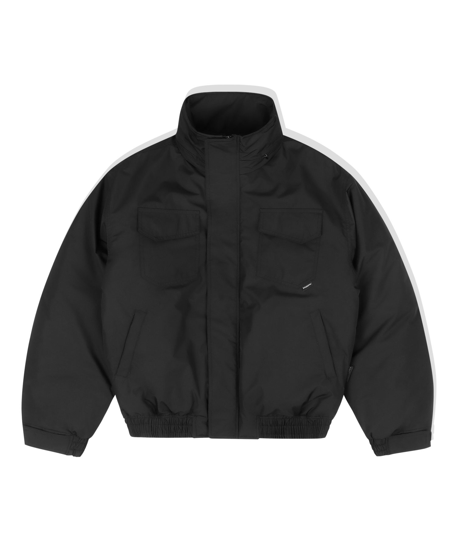 Signature Pocket Short Padded Puffer（BLACK）