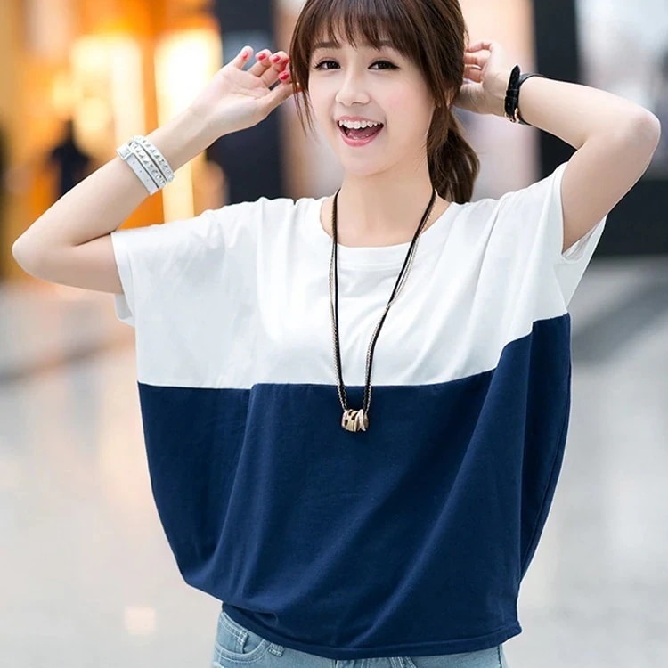 スリーブ Tシャツ バイカラー ゆるTシャツ 切り替え 配色 レディース トップス セール